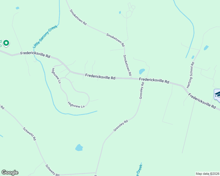 map of restaurants, bars, coffee shops, grocery stores, and more near 148 Fredericksville Road in Mertztown