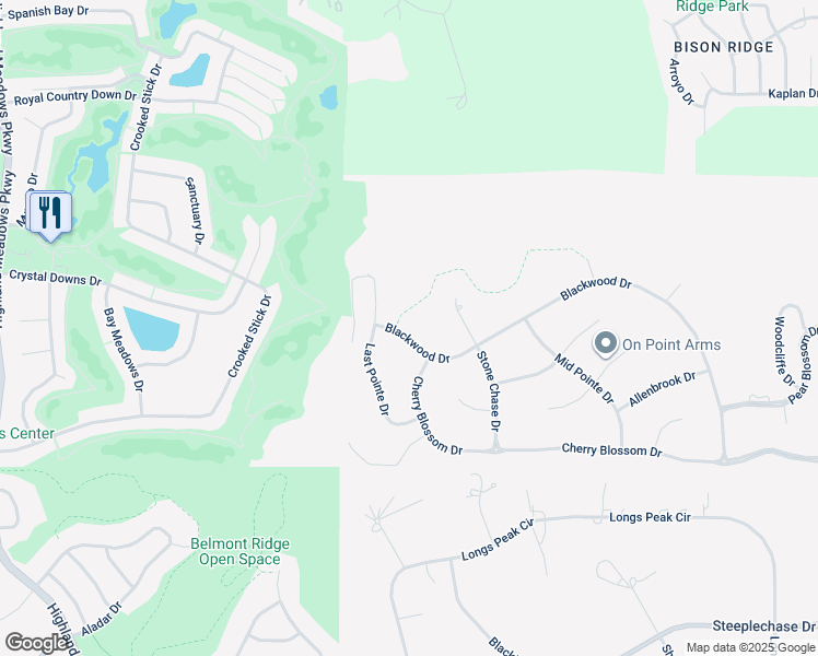 map of restaurants, bars, coffee shops, grocery stores, and more near 7836 Blackwood Drive in Windsor
