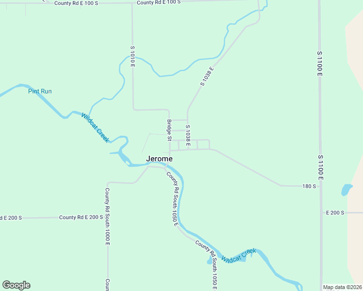 map of restaurants, bars, coffee shops, grocery stores, and more near 1641-1699 County Road S 1038 East in Greentown
