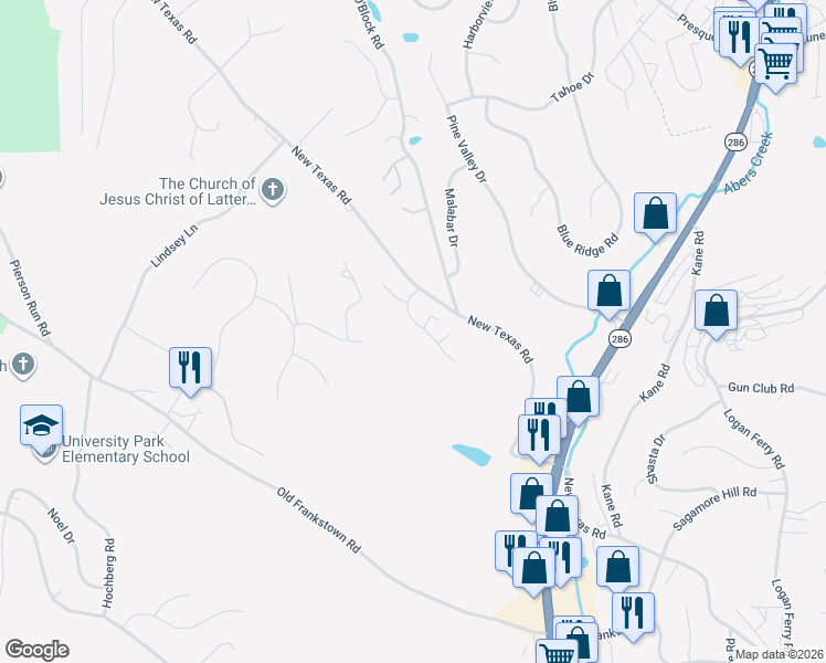 map of restaurants, bars, coffee shops, grocery stores, and more near 1 Raleigh Place in Pittsburgh
