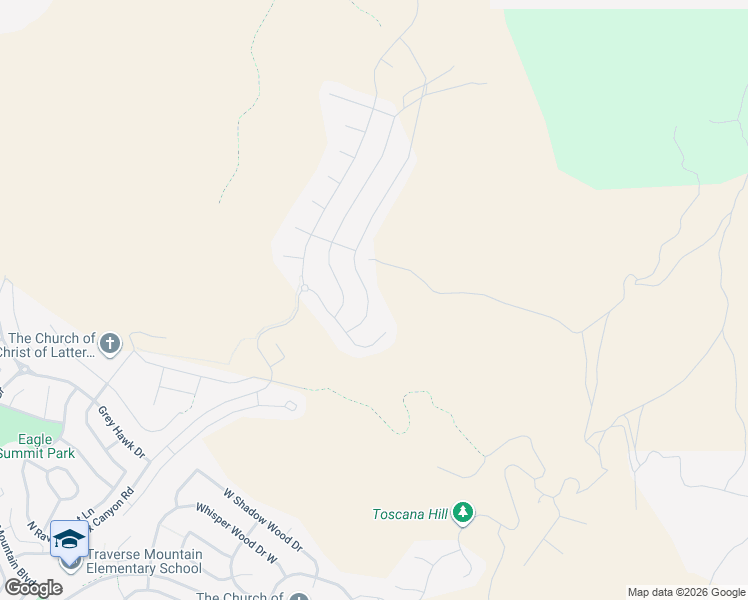 map of restaurants, bars, coffee shops, grocery stores, and more near 5504 Canyon Rim Road in Lehi