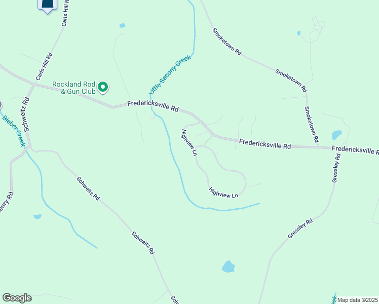 map of restaurants, bars, coffee shops, grocery stores, and more near 20 Highview Lane in Mertztown