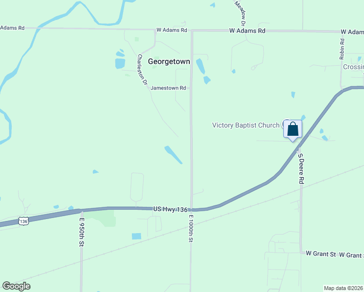 map of restaurants, bars, coffee shops, grocery stores, and more near 11846-11998 East 1000th Street in Macomb