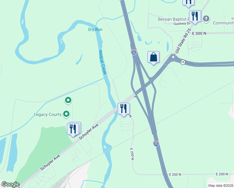 map of restaurants, bars, coffee shops, grocery stores, and more near 2827 Barton Beach Road in Lafayette