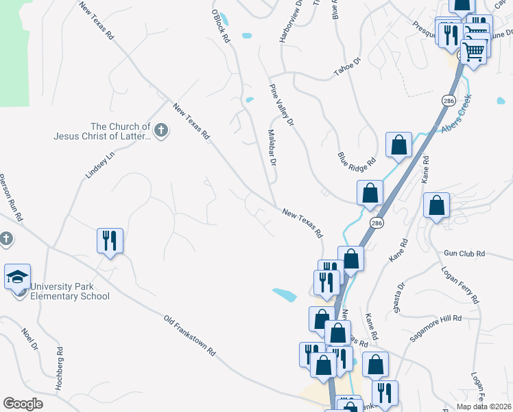 map of restaurants, bars, coffee shops, grocery stores, and more near 1 Raleigh Place in Pittsburgh