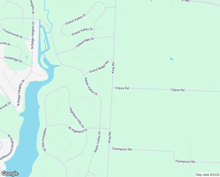 map of restaurants, bars, coffee shops, grocery stores, and more near 15455 King Road in Howard