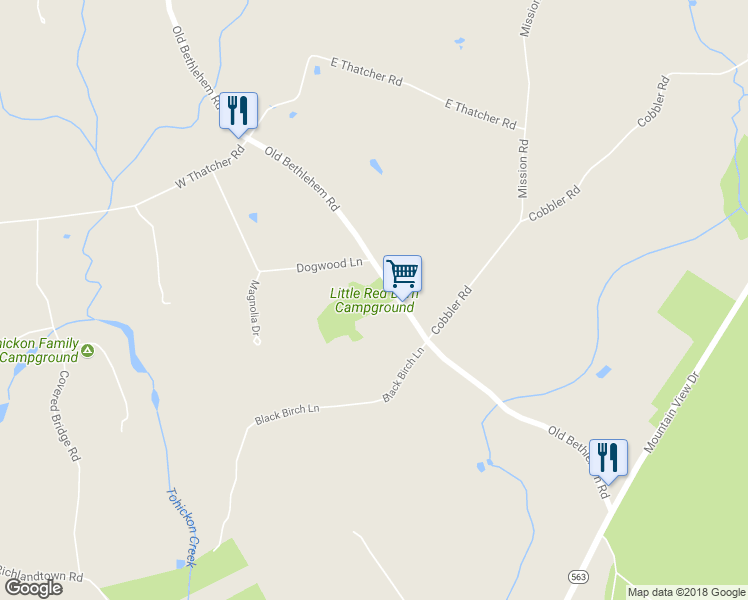 map of restaurants, bars, coffee shops, grocery stores, and more near 367 Old Bethlehem Road in Quakertown