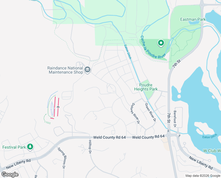 map of restaurants, bars, coffee shops, grocery stores, and more near 31007 County Road 17 in Windsor