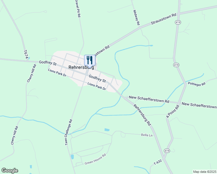 map of restaurants, bars, coffee shops, grocery stores, and more near 588 Godfrey Street in Bethel