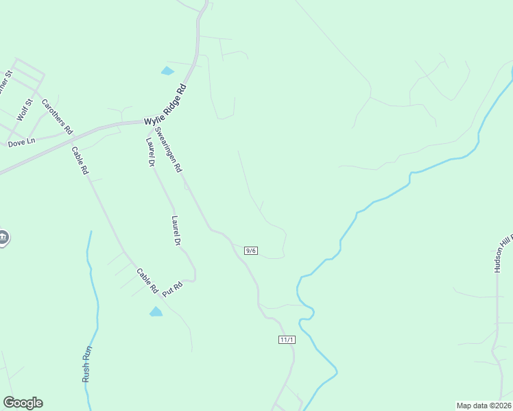 map of restaurants, bars, coffee shops, grocery stores, and more near Bristol Ln in Weirton