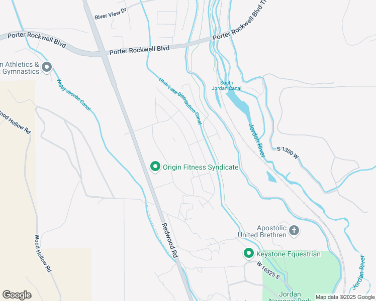 map of restaurants, bars, coffee shops, grocery stores, and more near 16269 South Coupler Lane in Bluffdale