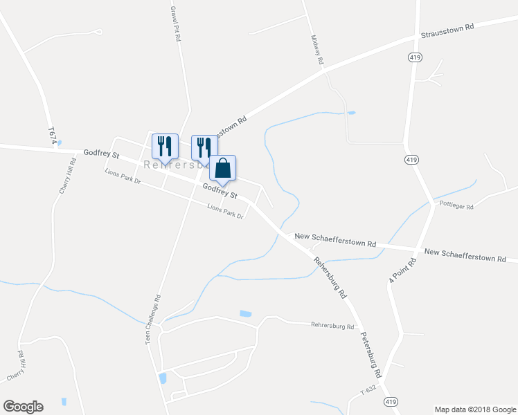 map of restaurants, bars, coffee shops, grocery stores, and more near 591 Godfrey Street in Bethel