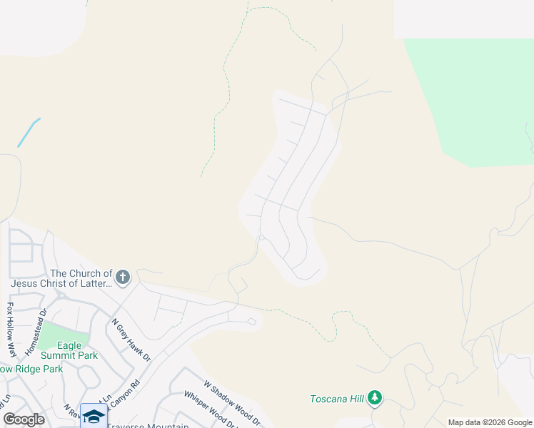 map of restaurants, bars, coffee shops, grocery stores, and more near 5606 Fox Canyon Road in Lehi