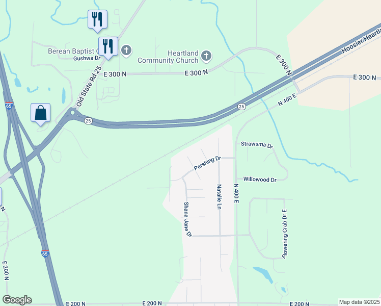 map of restaurants, bars, coffee shops, grocery stores, and more near 20 Adina Court in Lafayette