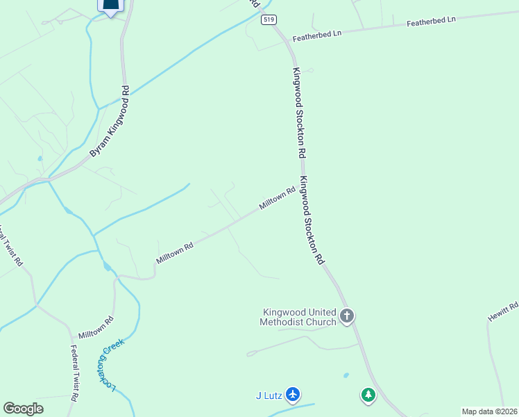 map of restaurants, bars, coffee shops, grocery stores, and more near 7 Milltown Road in Stockton