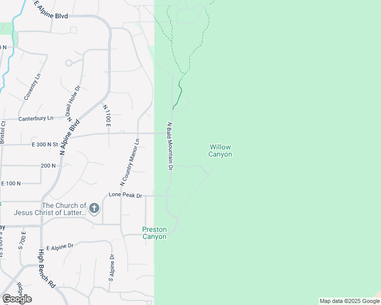 map of restaurants, bars, coffee shops, grocery stores, and more near 1450 East Golden Eagle Circle in Alpine
