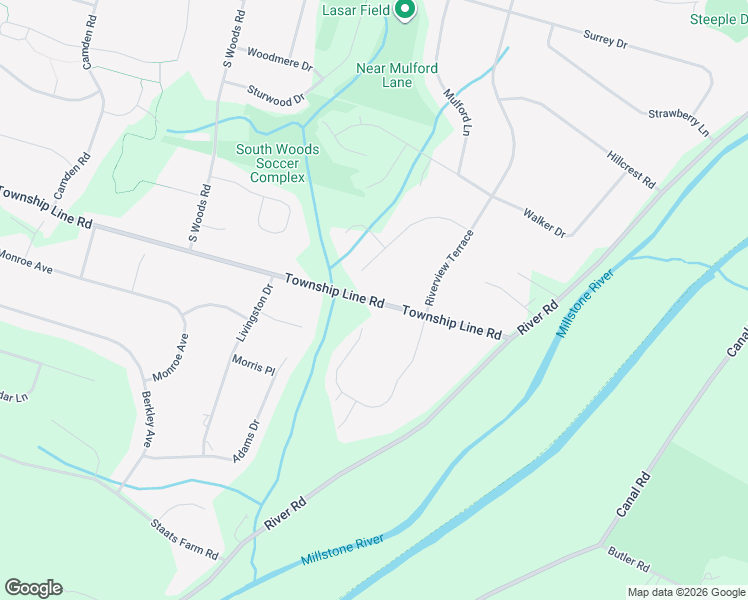 map of restaurants, bars, coffee shops, grocery stores, and more near 730 Township Line Road in Somerset County
