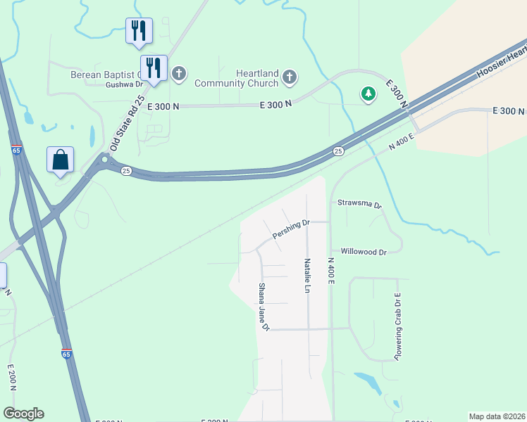 map of restaurants, bars, coffee shops, grocery stores, and more near 20 Adina Court in Lafayette