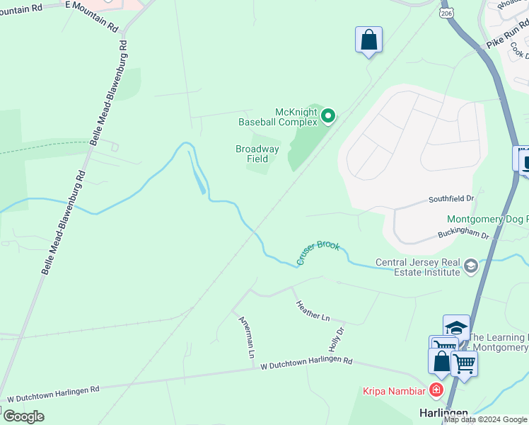 map of restaurants, bars, coffee shops, grocery stores, and more near 29 Reading Boulevard in Montgomery