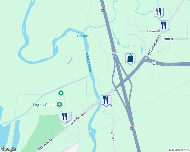 map of restaurants, bars, coffee shops, grocery stores, and more near 2827-2851 Barton Beach Road in Lafayette