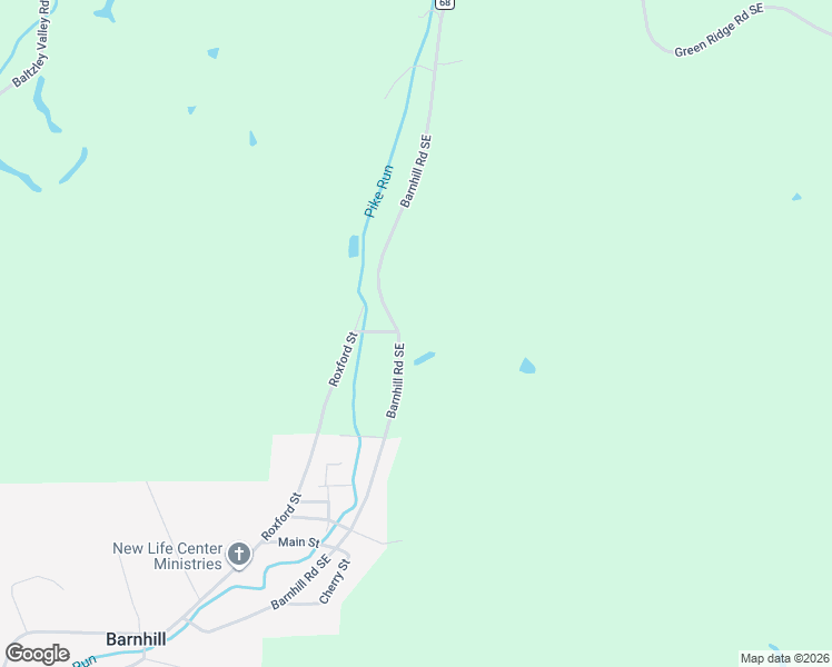 map of restaurants, bars, coffee shops, grocery stores, and more near 1329 Barnhill Road Southeast in Dennison