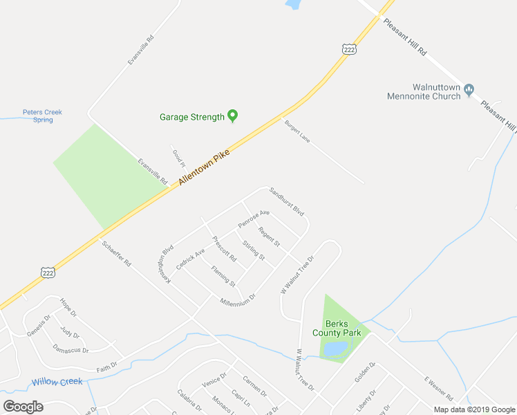 map of restaurants, bars, coffee shops, grocery stores, and more near 129 Penrose Avenue in Blandon