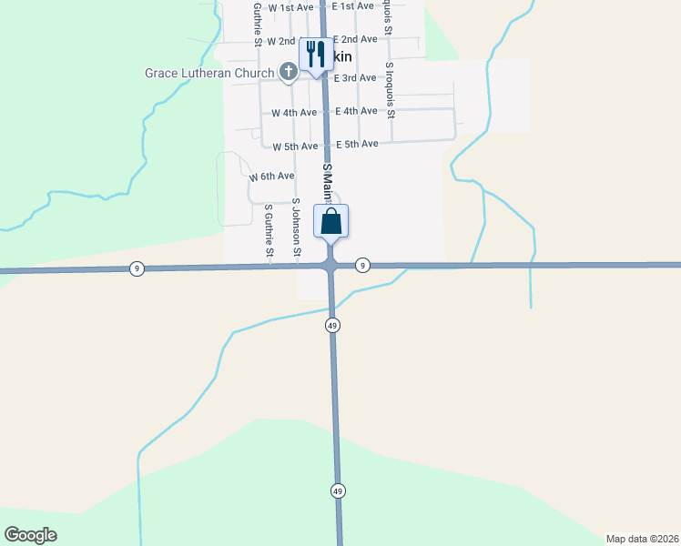 map of restaurants, bars, coffee shops, grocery stores, and more near in 