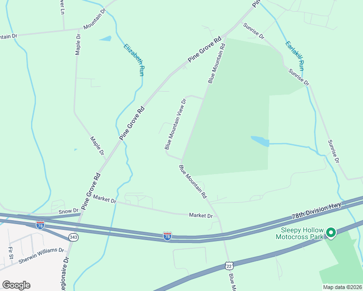 map of restaurants, bars, coffee shops, grocery stores, and more near 587 Blue Mountain Road in Fredericksburg