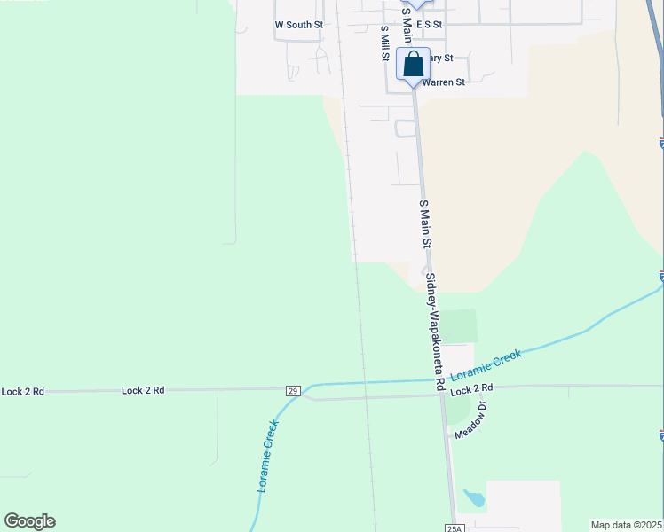 map of restaurants, bars, coffee shops, grocery stores, and more near in Botkins