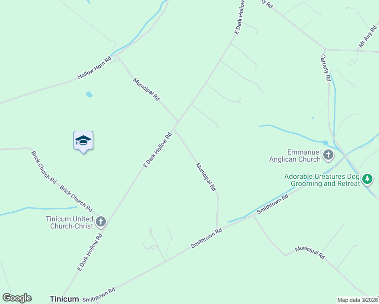 map of restaurants, bars, coffee shops, grocery stores, and more near 73 Municipal Road in Bucks County