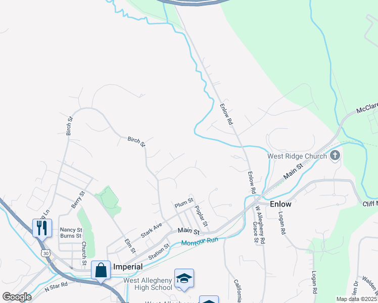 map of restaurants, bars, coffee shops, grocery stores, and more near 506 Pappan Drive in Imperial