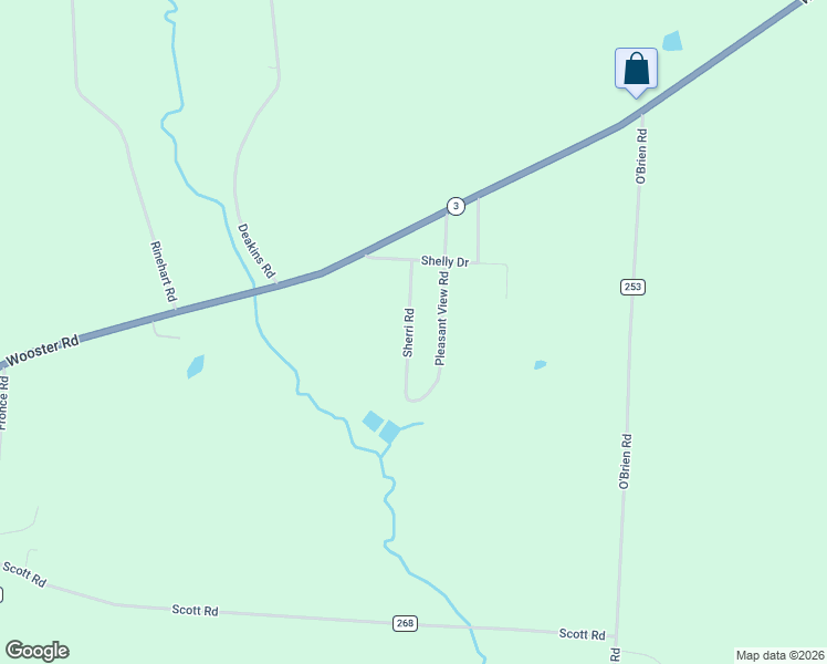 map of restaurants, bars, coffee shops, grocery stores, and more near 15700 Sherri Road in Mount Vernon