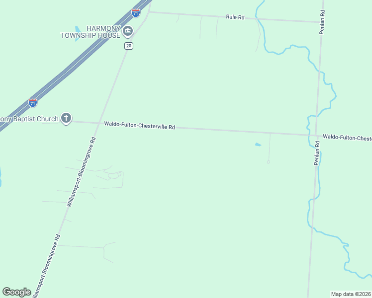 map of restaurants, bars, coffee shops, grocery stores, and more near 5358 Co 25 Road in Marengo