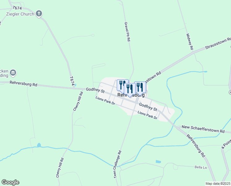map of restaurants, bars, coffee shops, grocery stores, and more near 231 Godfrey Street in Bethel