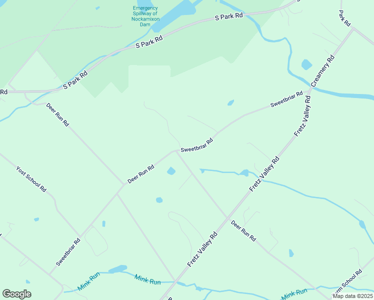 map of restaurants, bars, coffee shops, grocery stores, and more near 1945 Sweetbriar Road in Ottsville