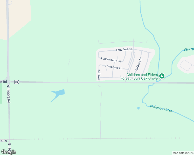 map of restaurants, bars, coffee shops, grocery stores, and more near 1510 Kell Avenue in Bloomington