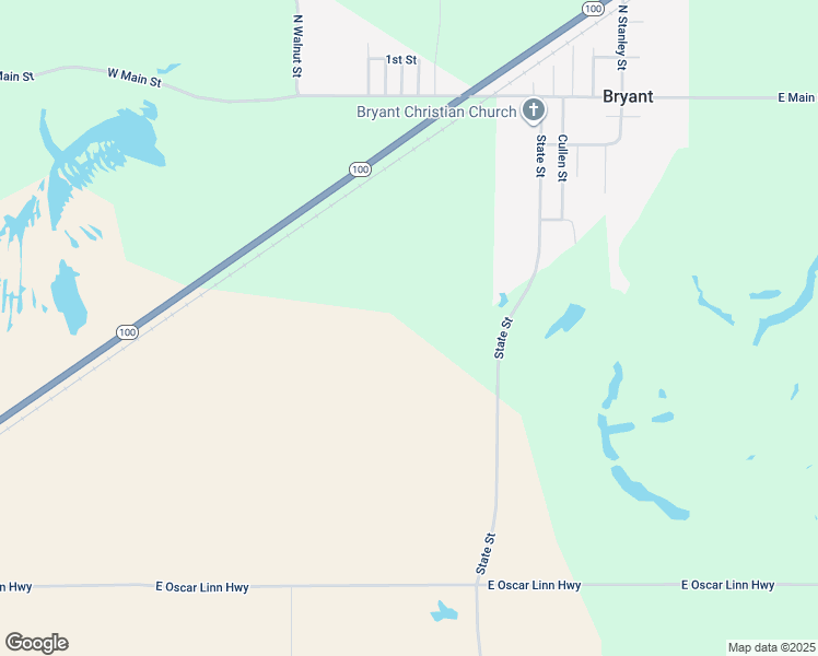 map of restaurants, bars, coffee shops, grocery stores, and more near in Bryant