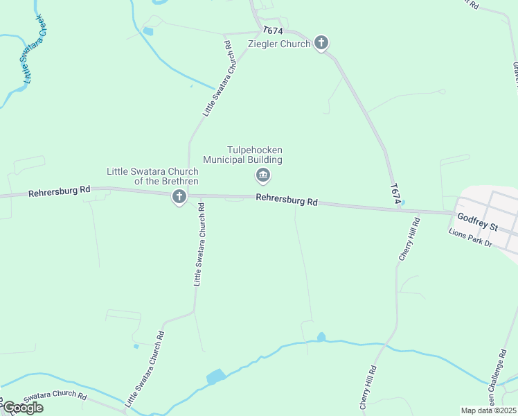 map of restaurants, bars, coffee shops, grocery stores, and more near 23 Rehrersburg Road in Bethel