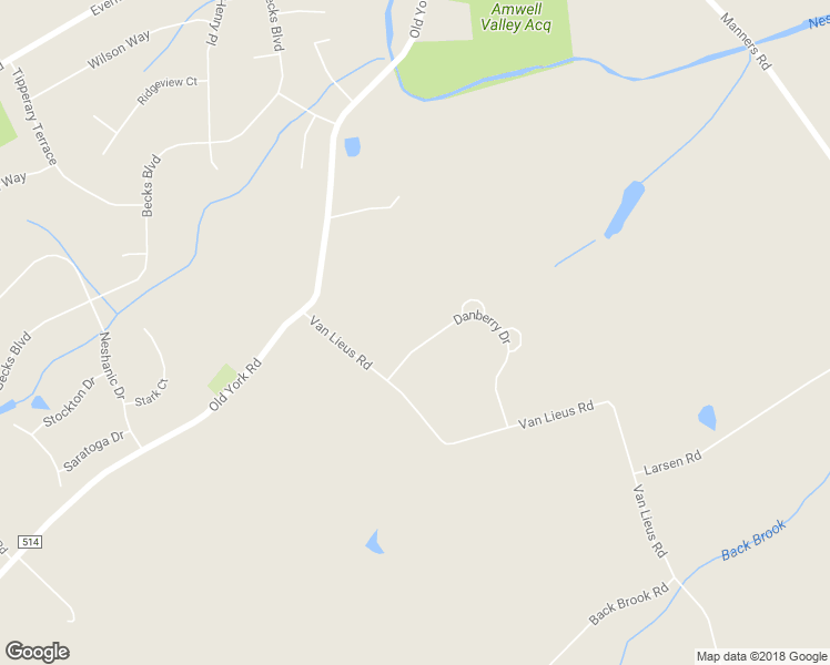 map of restaurants, bars, coffee shops, grocery stores, and more near 5 Danberry Drive in East Amwell Township