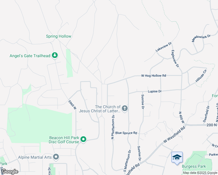 map of restaurants, bars, coffee shops, grocery stores, and more near 522 North Pfeifferhorn Drive in Alpine