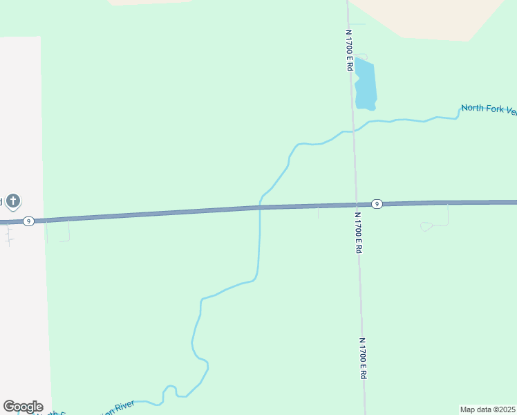 map of restaurants, bars, coffee shops, grocery stores, and more near 16936 Road 4100 North in Hoopeston