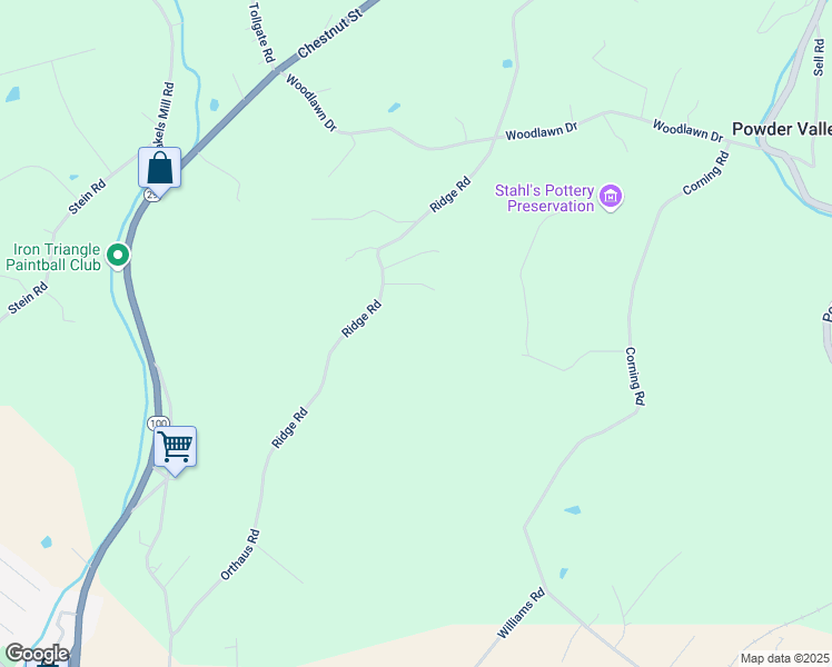 map of restaurants, bars, coffee shops, grocery stores, and more near 6880 Ridge Road in Zionsville