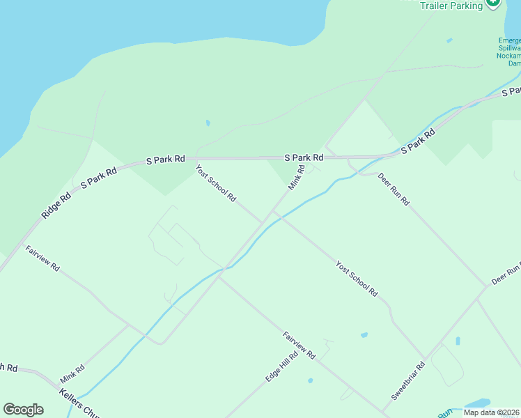 map of restaurants, bars, coffee shops, grocery stores, and more near 1510 Yost School Road in Ottsville