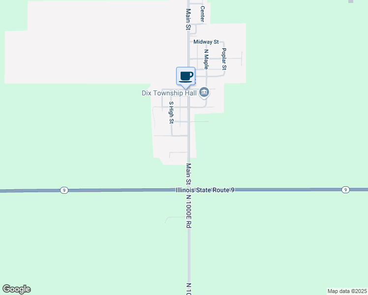 map of restaurants, bars, coffee shops, grocery stores, and more near 303 Main Street in Elliott
