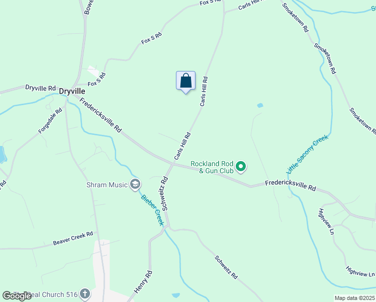 map of restaurants, bars, coffee shops, grocery stores, and more near 14 Carls Hill Road in Mertztown