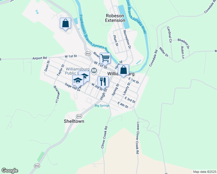 map of restaurants, bars, coffee shops, grocery stores, and more near 317 East 2nd Street in Williamsburg