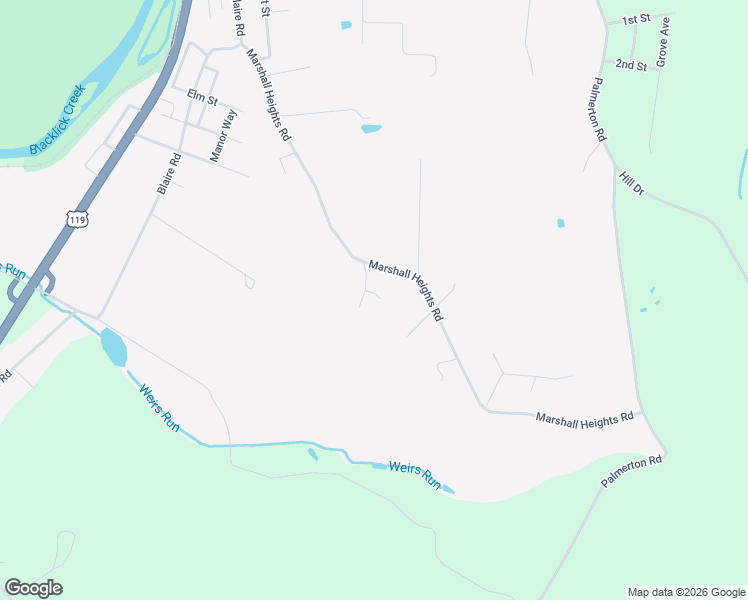 map of restaurants, bars, coffee shops, grocery stores, and more near 642 Marshall Heights Road in Blairsville