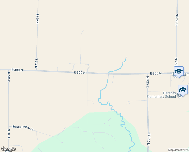 map of restaurants, bars, coffee shops, grocery stores, and more near 6701 East 300 North in Lafayette