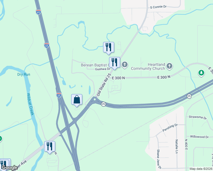map of restaurants, bars, coffee shops, grocery stores, and more near 180 Aretz Lane in Lafayette