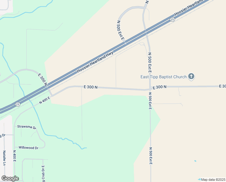map of restaurants, bars, coffee shops, grocery stores, and more near 4713 East 300 North in Lafayette